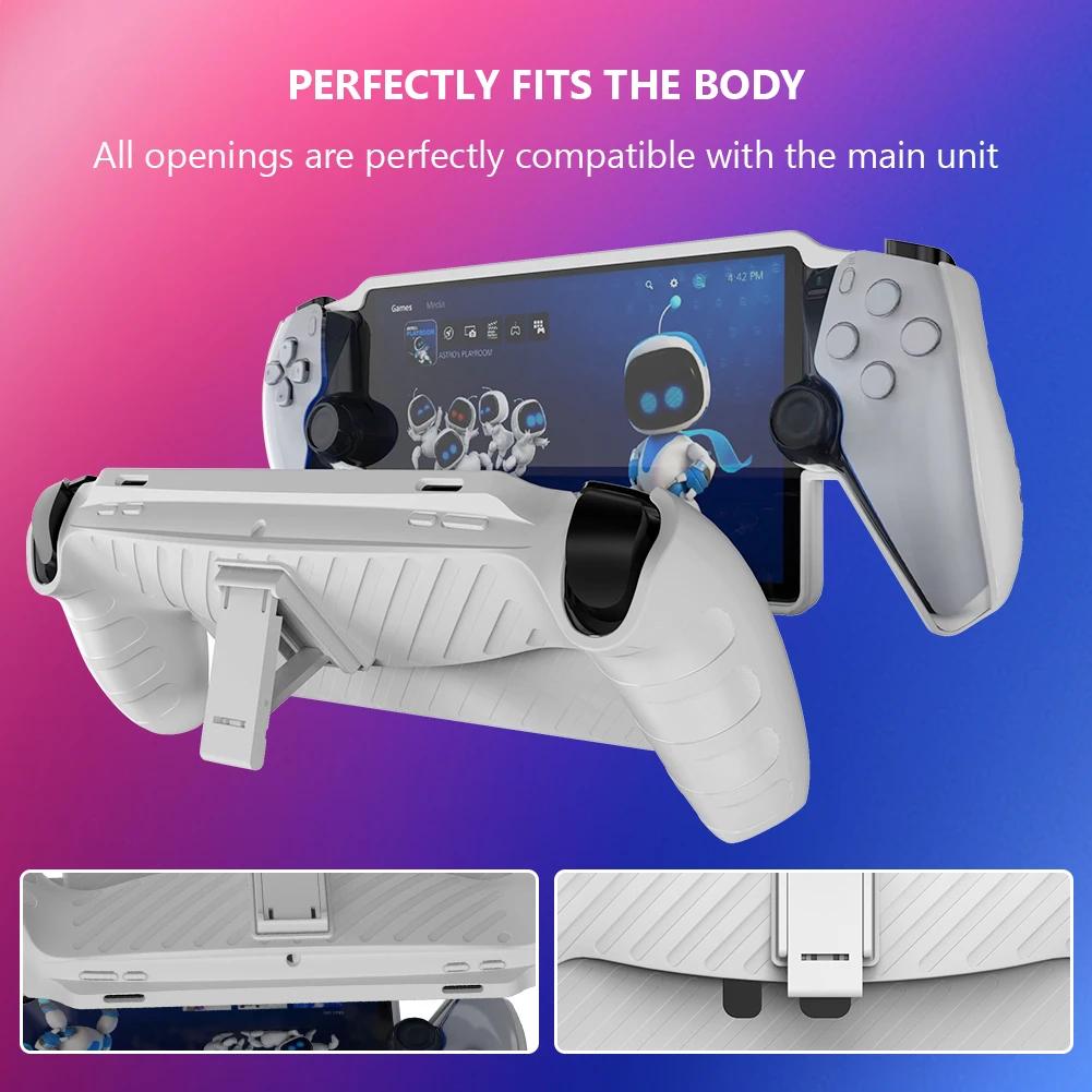 Für Playstation Portal Gaming Konsole Controller Schutzhülle Case mit Ständer TPU Hülle Skin Spiel Maschine Griff Schale Case