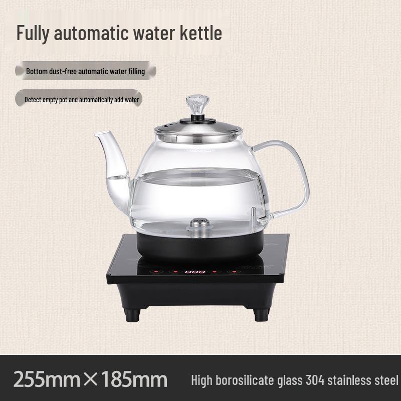 Automatic Electric Tea Brewing Kettle with Built-in Teapot and Stand