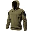 2024 Men's Tactical Hooded Fleece Sweatshirt Pullover Jacket