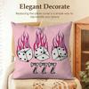 Angel Number Christian Women Cushion Cover Natural Linen Organic Fabric DoubleSided Printing Sofa Home Decor Gift Pillow Case