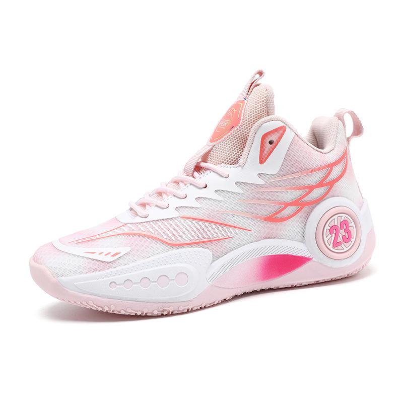 Middle School Students Sports Shoes Lightweight Shock-absorbing Mesh Breathable 4-6 Grade Primary School Students Basketball Shoes Wear-resistant Non