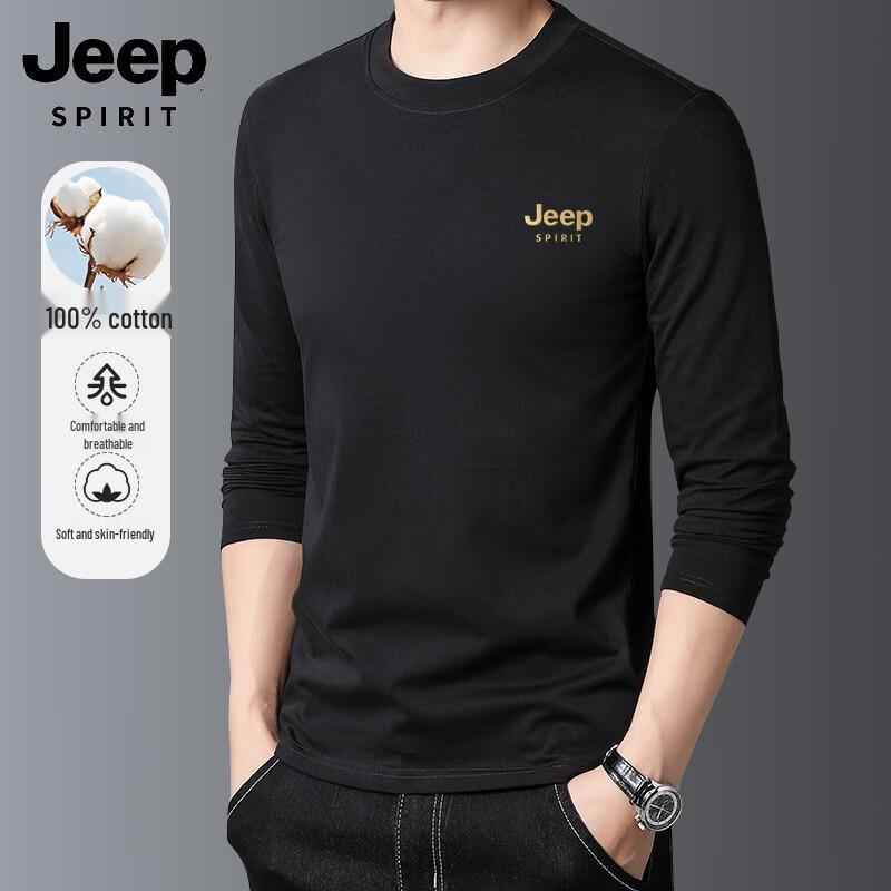 JEEP SPIRIT Men s Loose Fit Long Sleeve Graphic T-Shirt 2XL