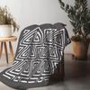 Geometric Pattern Blanket Abstract Triangle Design Throw Blanket Sofa Bed Bedding Home Decor Gift