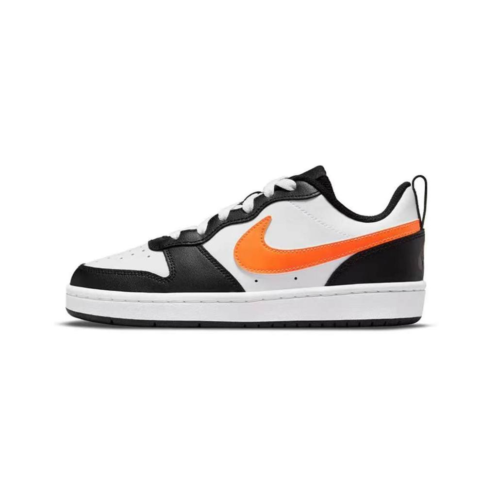 Nike Court Borough Piele Rezistent la Alunecare Ușor Antiderapant Ușor Partea de Jos Joasă Pantofi Skateboard GS Roșu Alb BQ5448-115(Echipa266-)