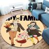 Spyfamily Round Area Rug Carpet Rug For Living Room Bedroom Sofa Playroom Decor Nonslip Floor Mat