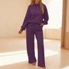 Women's Two Piece Outfits Long Sleeve Pullover Hoodie Wide Leg Pants Tracksuit Sets Fall Casual Lounge Sweatsuit