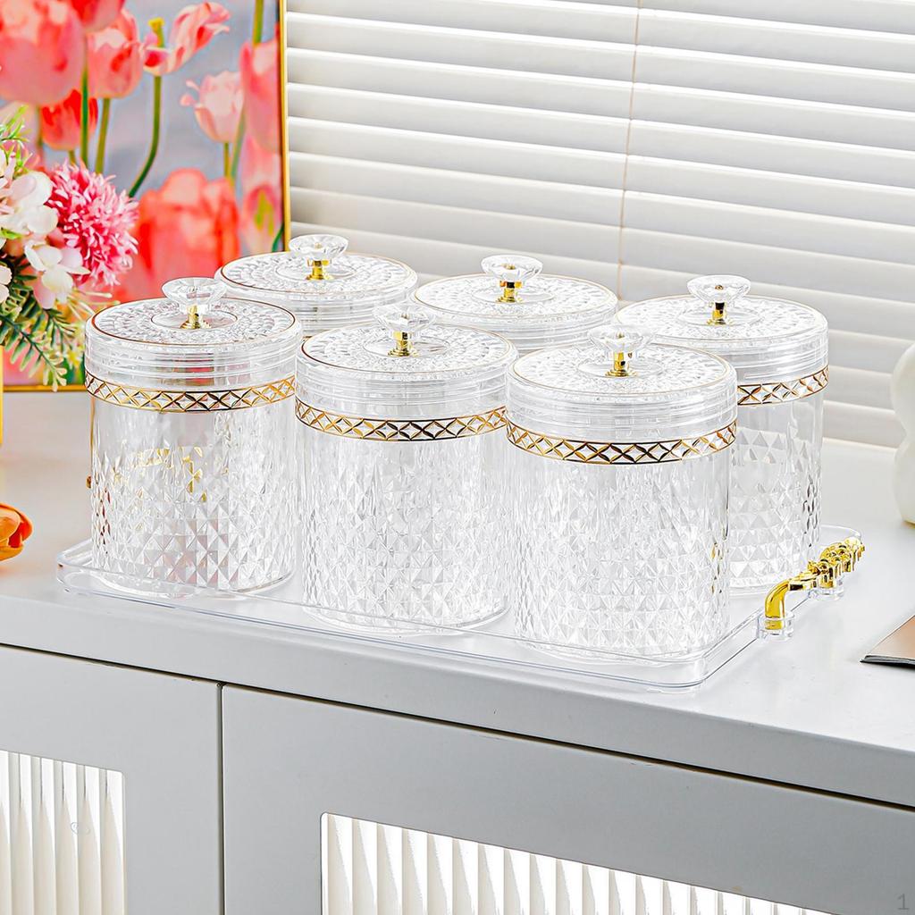 Food Storage Container Gadget Cabinet Coffee Bean Airtight Lid Drawer Rack Reusable Tin