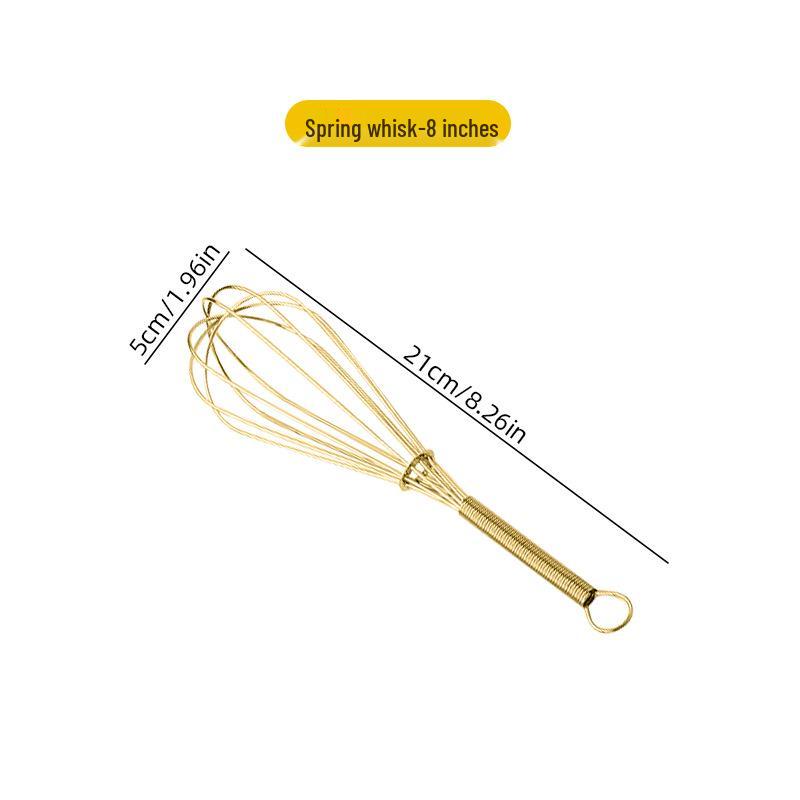 Stainless Steel Manual Egg Beater & Milk Frother Tool