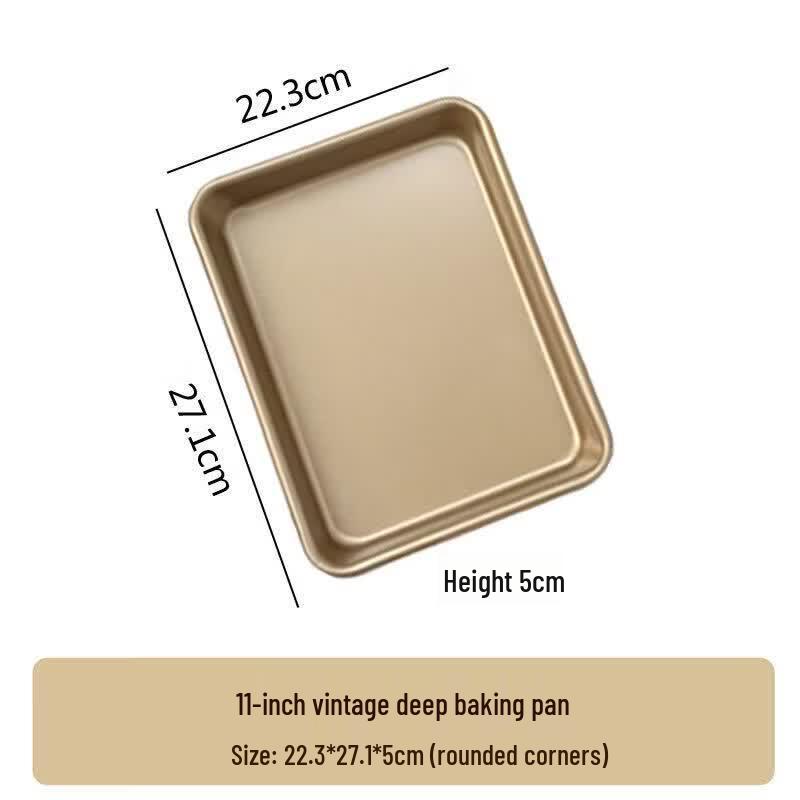 QIWEY Multi-functional Square Carbon Steel Baking Pan