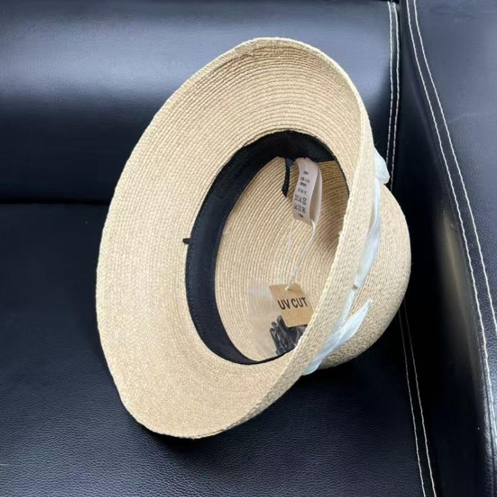 European style British French raffia hat women's summer travel anti-ultraviolet sunshade straw hat sun hat