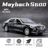 1:24 მასშტაბის Benz S600 შენადნობის ძვირადღირებული მანქანის მოდელი, Diecasts ლითონის სათამაშო მანქანები, მანქანის მოდელი მაღალი სიმულაციური ხმის და მსუბუქი ბავშვების საჩუქარი