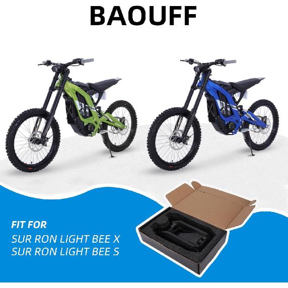 Real Carbon Fiber Battery Cover for Surron Light Bee,Fairing Guard Protection for Electric Dirt Bike Surron Light Bee X/S - Black