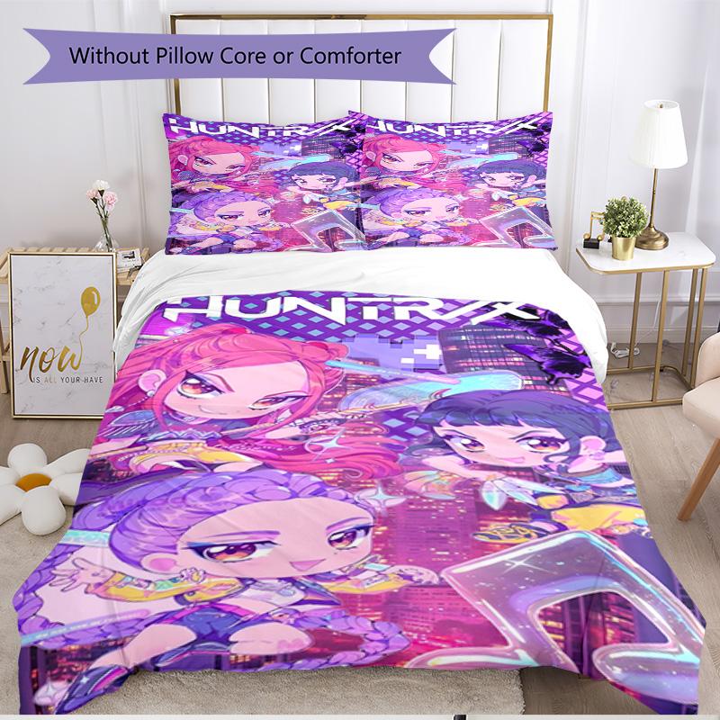 3pcs Duvet Cover Set (1*Duvet Cover + 2*Pillowcase, Without Core), K Print Soft All‑Season Bedding Set, Home Bedroom Decor Gift