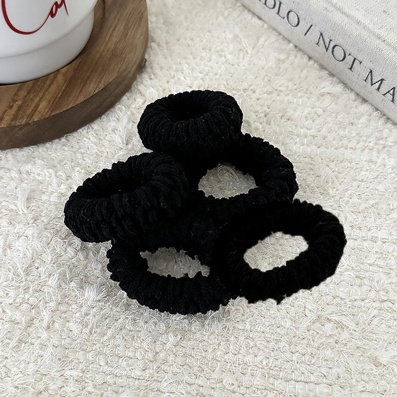 High Elasticity Thick Hair Band Set for Women - Elegant and Sweet Solid Color Pill Band, Soft and Not Tight Hairstyle, Suitable for Adults