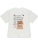 Decorated with a Christmas Hat In Korean Korean Text Orange Cat with Macaron On Top Head Print Decoration Combination  Fashion
