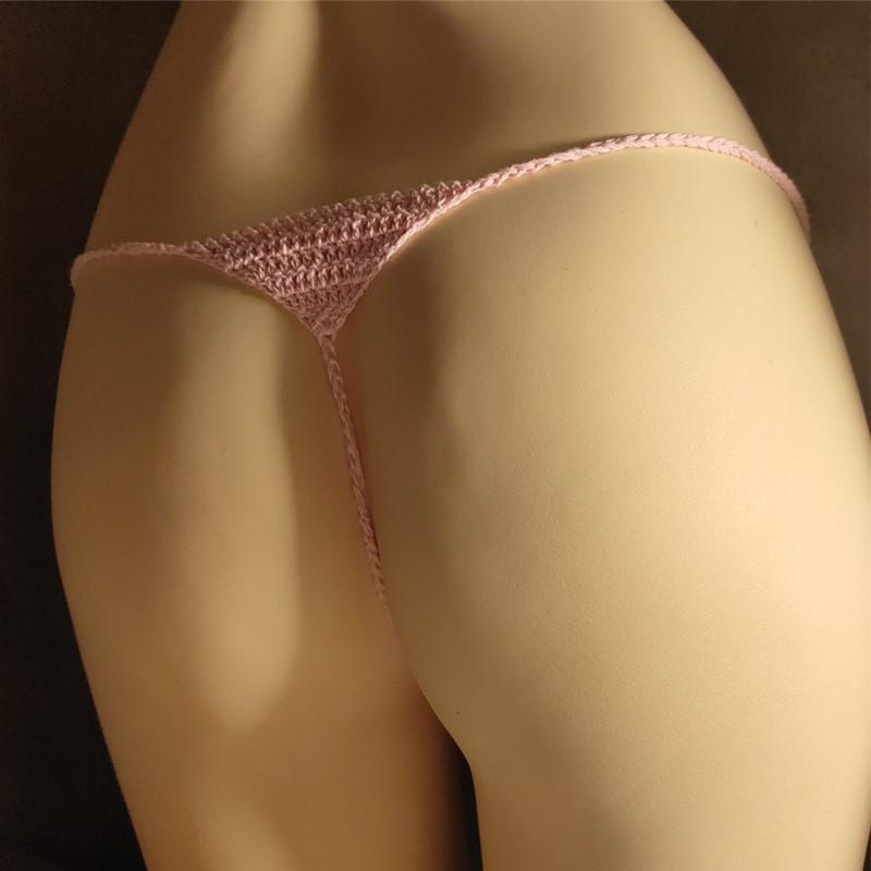 Handmade Crochet Bikini Micro Briefs, 13 Colors - Sexy European American Style, All-Cotton Mini Swim Briefs.