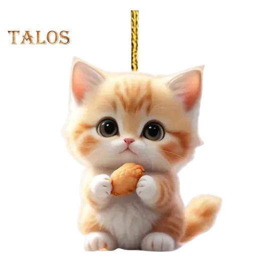 

Подвеска в виде кота, подвеска на зеркало заднего вида автомобиля, акриловый котенок, украшение для салона автомобиля, рождественская елка, подвесное украшение для окна дома Cat