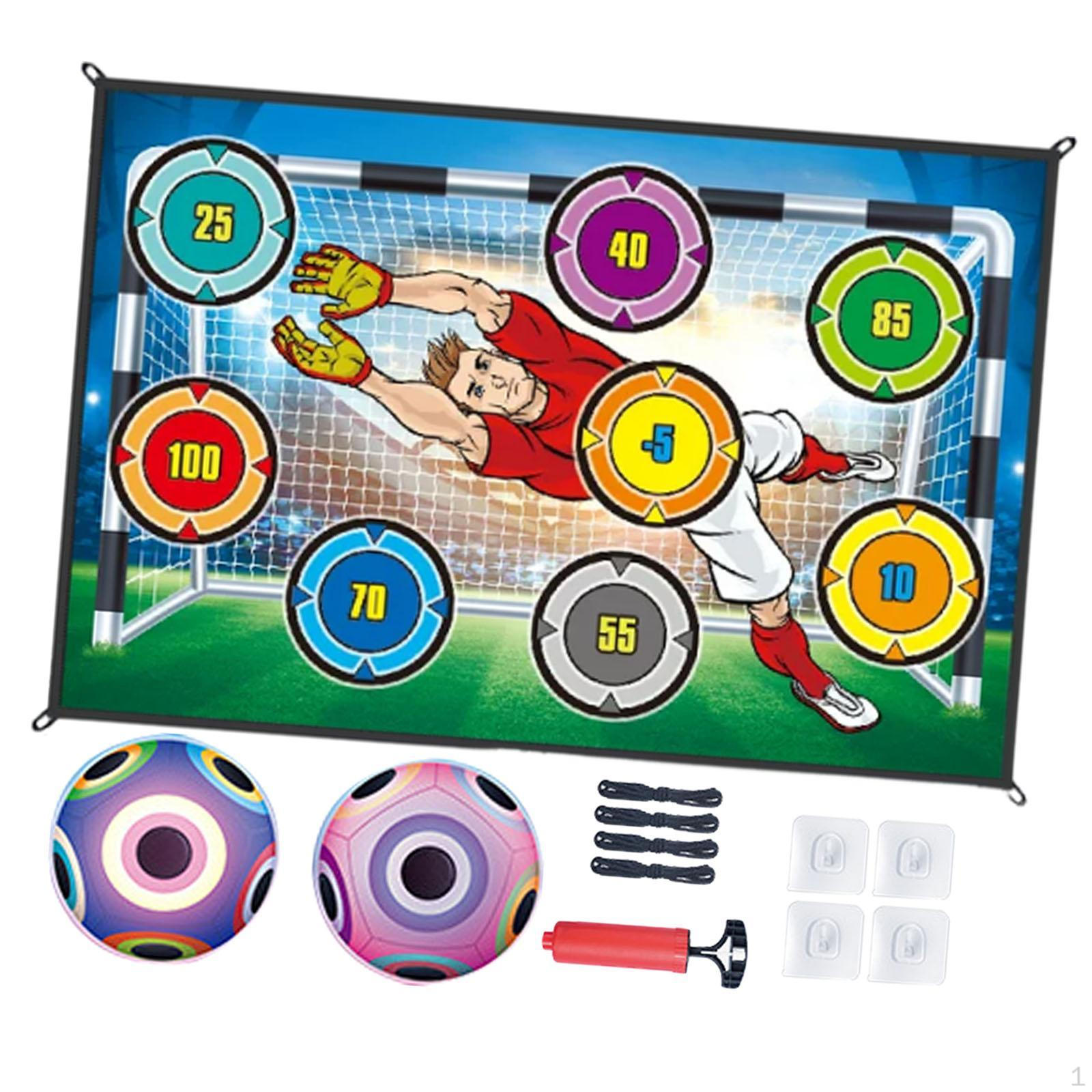 

Soccer Ball Game Mat Set Accessory for Kids Boys Girls Foldable Gifts Sturdy Party Park Style A