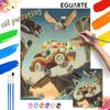Donald Duck and Nephews Adventure Digital Oil Painting Art Painting Kit Manual Diy Painting for Home Decorations