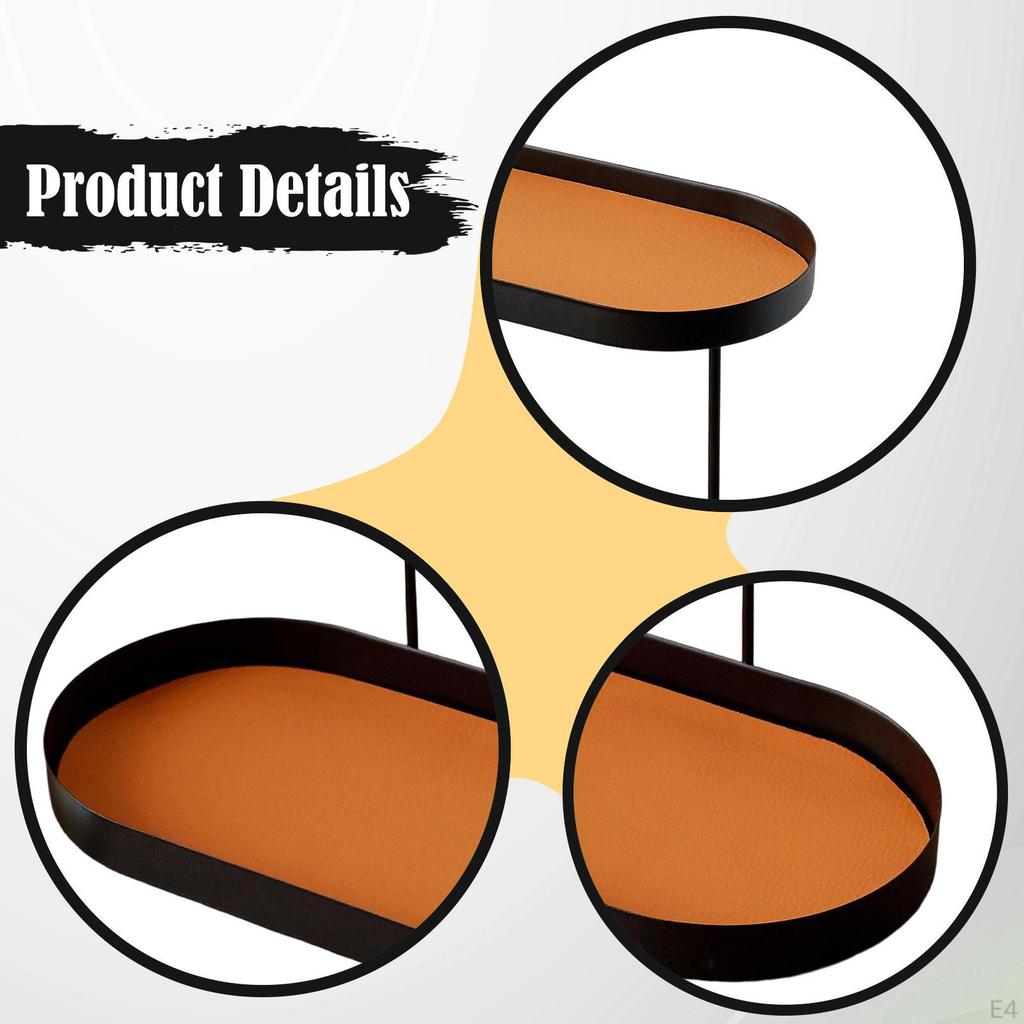 Counter Organizer Double Layer Decor Rack Perfume Makeup Skincare Shelf for Bedroom