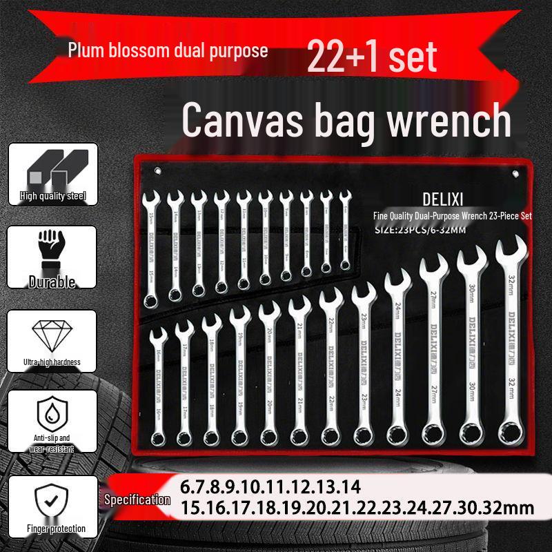 Maul- und Ringschlüssel-Kombinationssatz – Kompakt und vollständig