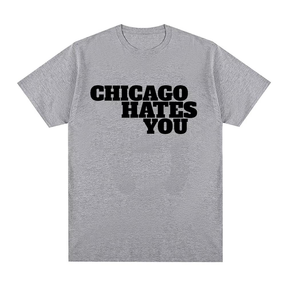 Men Fashion Hip Hop Oversized T Shirt Casual Cotton Short Sleeve Tshirts Rapper Chief Keef Chicago Hates You Same Style Tshirt