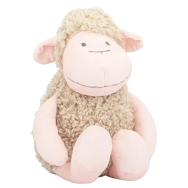 

38 см пушистая шерсть ягненка мягкая мягкая игрушка - мягкая овечка обнимашка кукла - плюшевая игрушка - детские игрушки для успокоения детей подарки 38cm розовый