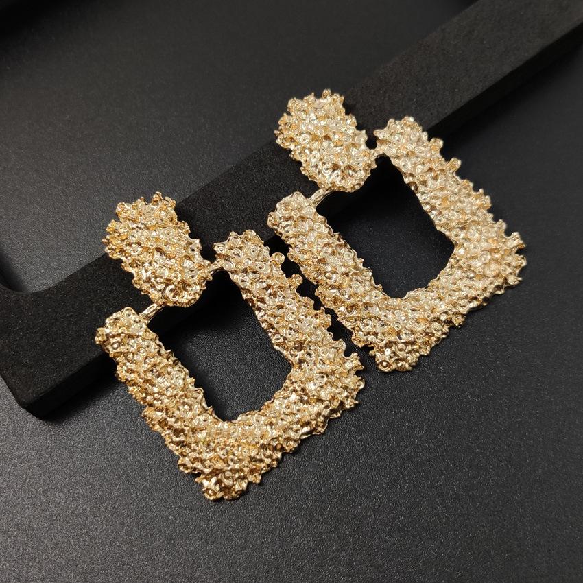 European & American Popular Alloy Geometric Earrings - Mixed Styles, One-Piece Dropshipping
