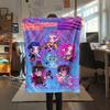 1 Stück Kpop Dämonenjäger Druck Flanelldecke, Hohe Qualität für alle Jahreszeiten, Heimdekoration, Wärme und Komfort, Perfekt für Weihnachtsgeschenke