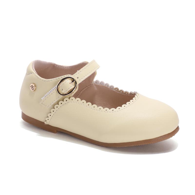 

AS New Kids Shoes Children Beige Shoes Baby Boys Leather Shoes Toddler Princess Flats Girls Oxford Fashion Platform Mary Jane 24