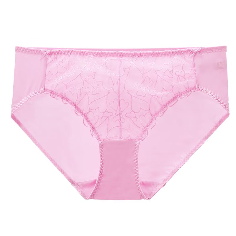 Fendeshi Women's Heart Lace Low-Waist Briefs