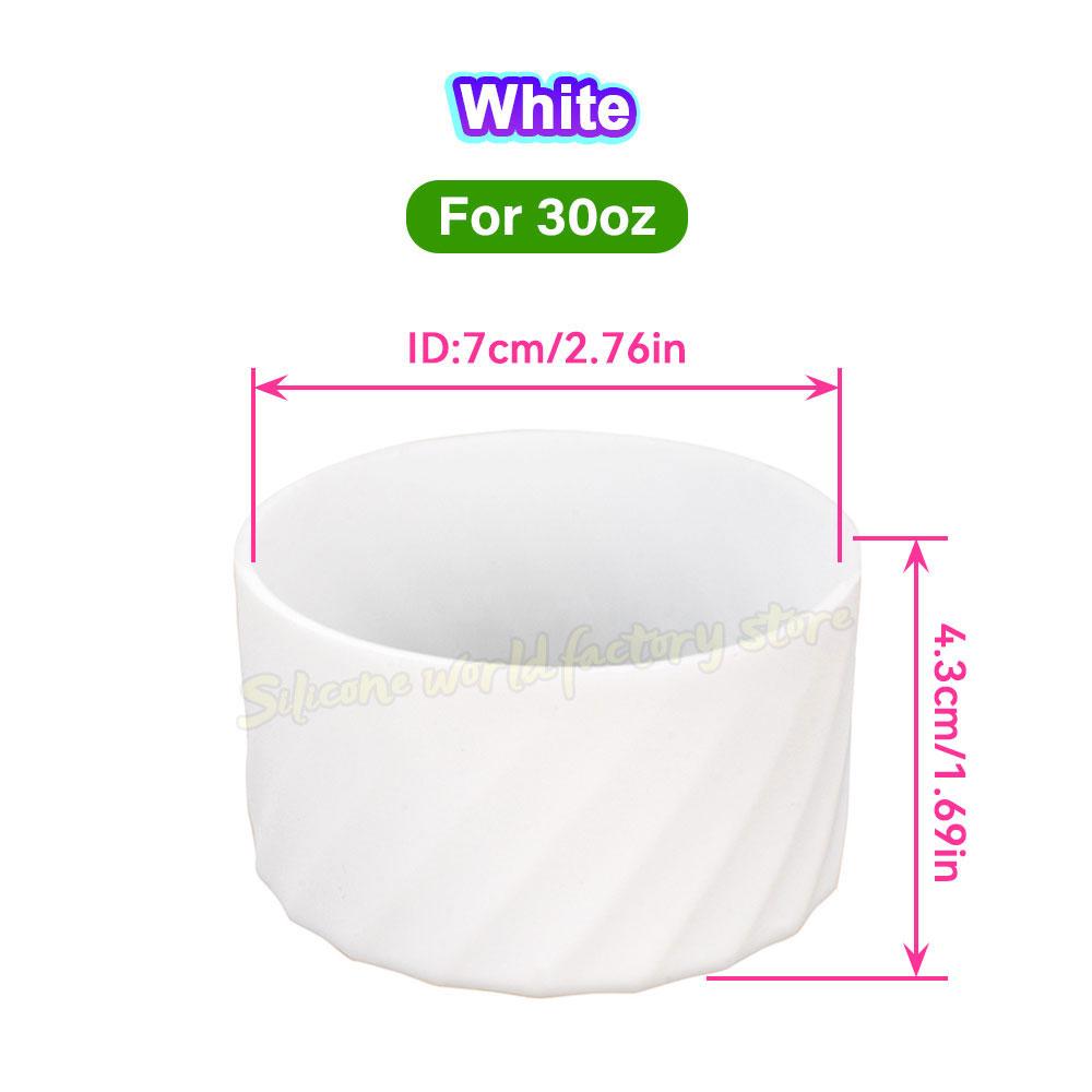 SW 40oz/30oz Silicone Cup Bottom Cover for Stanley Adventure Quencher Tumbler for IceFlow Flip Straw Water Bottle Sleeve 7.5/7CM Cup Holders 5