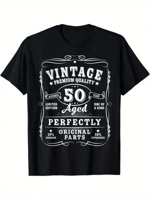 Vintage 50th Birthday Decorations Men Funny 50 Birthday TShirt