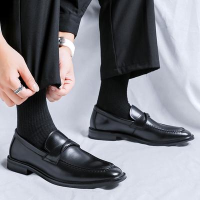FashionFashion Men Casual Loafer Shoes Men Outdoor Genuine Leather Slip-on Flats Formal Shoes Moccasins Handmade Man Shoes