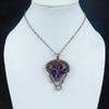 Amethyst Pendant Gemstone Jewelry, 925 Solid Sterling Silver Pendant, Gift For Women Handmade Pendant