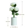 LED Light Source LED Chinese Rose Table Lamp Battery Operated 3 Head Design Chinese Rose Shaped Desk Light