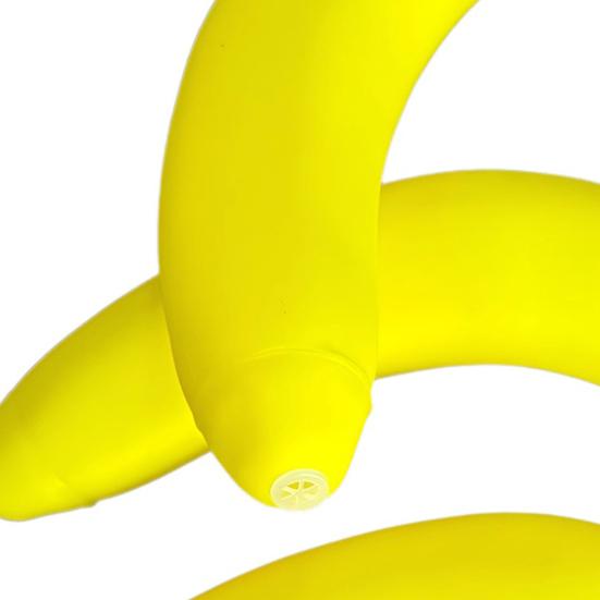 Falsche Banane Hundespielzeug zur Linderung von Langeweile und Angst Quietschendes Obst Interaktives Spielzeug Bissfest Welpen Zahnen Reinigungsspielzeug Haustier