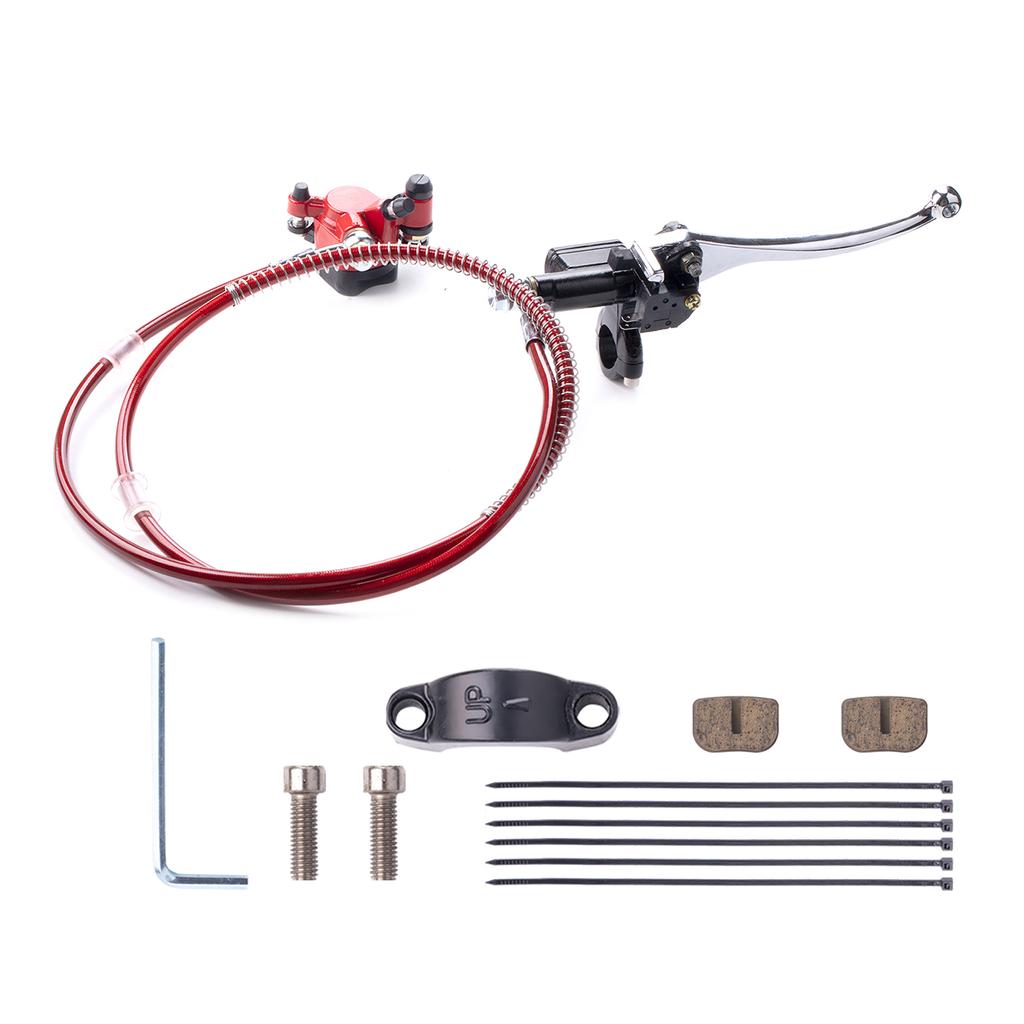 Zadní hydraulický kotoučový brzdový systém třmen s brzdovými destičkami brzdové sestavy hlavní válec pro 2taktní 47CC 49CC