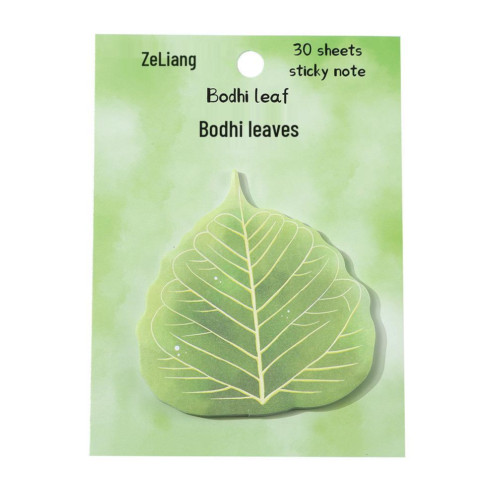 Good Leaf & Flower Cartoon Sticky Notes - Cute Adhesive Paper Pads