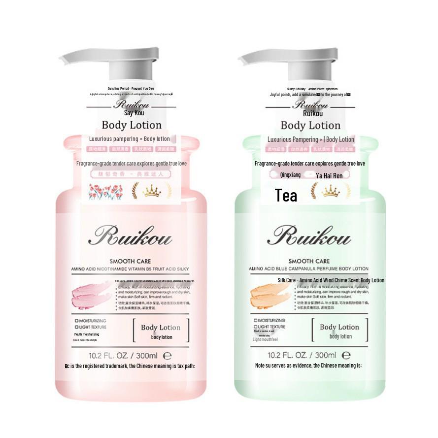 Rico Amino Acid Moisturizing Body Lotion - Nourishing, Non-Sticky, Anti-Cracking, Refreshing, and Tender Skin Care.