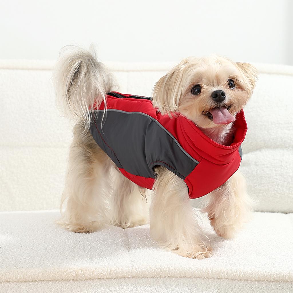 Winter Hundekleidung Hund Reflektierende Warme Jacke Mantel für Kleine Mittelgroße Hunde Katzen Weiche Fleece Outfits Chihuahua Yorkshire Kostüme