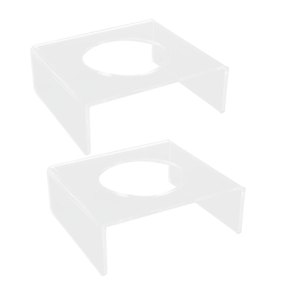 2Pcs Acrylic Ball Holder Transparent Ball Support Clear View Ball Display Stand Shop Exhibit