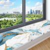 New 40cm Wall Stickers Marble Oil Proof PVC Wallpaper Waterproof Self Adhesive Contact Paper Bathroom Kitchen