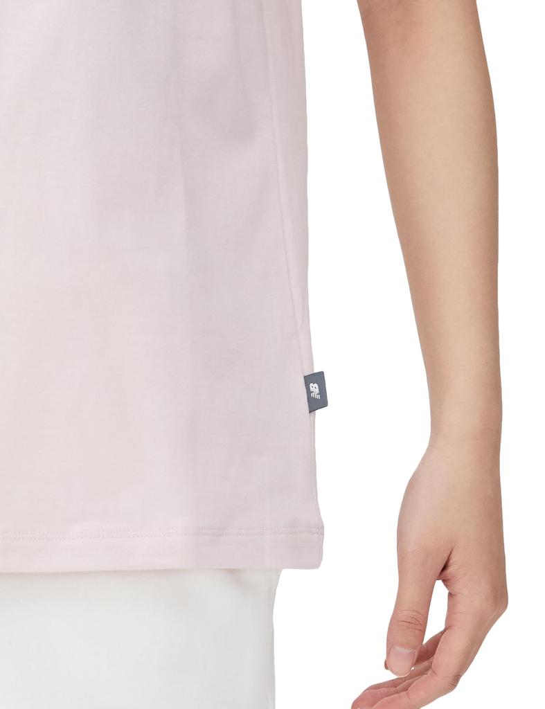 Short Sleeve Sport Core Flying NB Short Sleeve SOI [New Balance] Women's T-Shirt T-Shirt (WT41816) (Stone Pink)