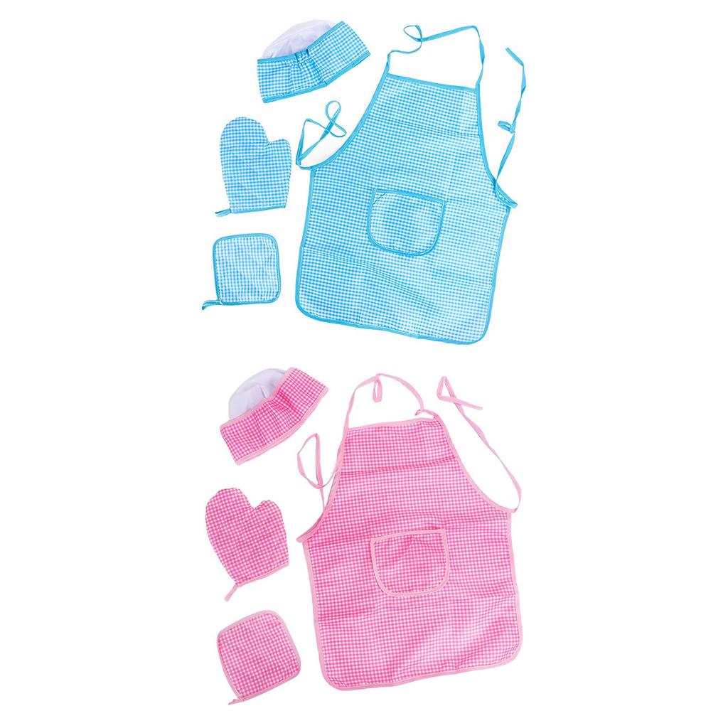 Apron And Hat Set with Oven Mitt - Culinary Play Costume