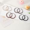 Ankela Women's Retro Red Hoop Earrings, Elegant High-End Fashion Versatile Stud Accessories
