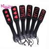 Sex Dobbeltdekk Spanking Slave Paddle Toys Sexualeed Butt Whip Faux Leather