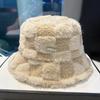 New Basin Hat Women's Autumn and Winter Versatile Lamb Wool Warm Bucket Hat Fashionable and Cute Plush Lion Hat
