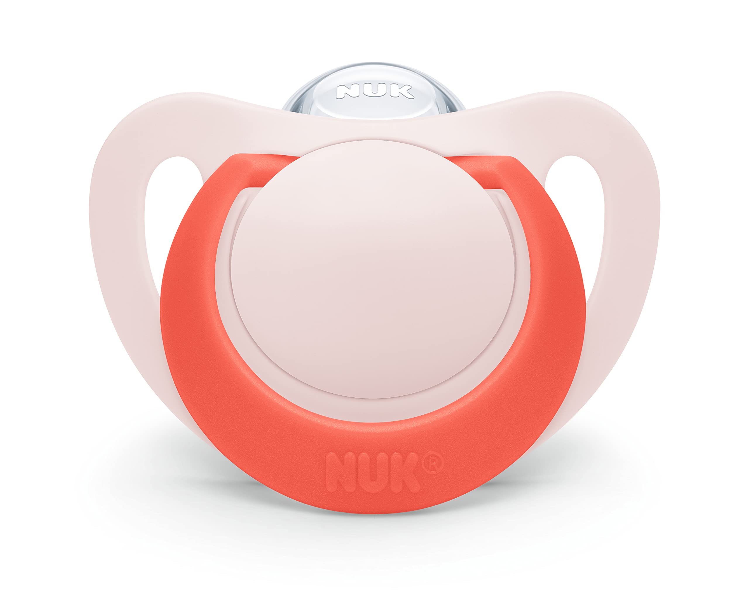 

NUK Nook Star for Promotes Beautiful Premium Includes Disinfectant Makes a Great Baby Gift Pacifier, Red, 18-24 Months, Teething, Model, Silicone,