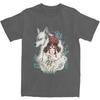 Grafische Neuheit Prinzessin Mononokes Hime T-Shirts für Herren Damen Reine Baumwolle Kodama Baum Waldgeist T-Shirts Shirt